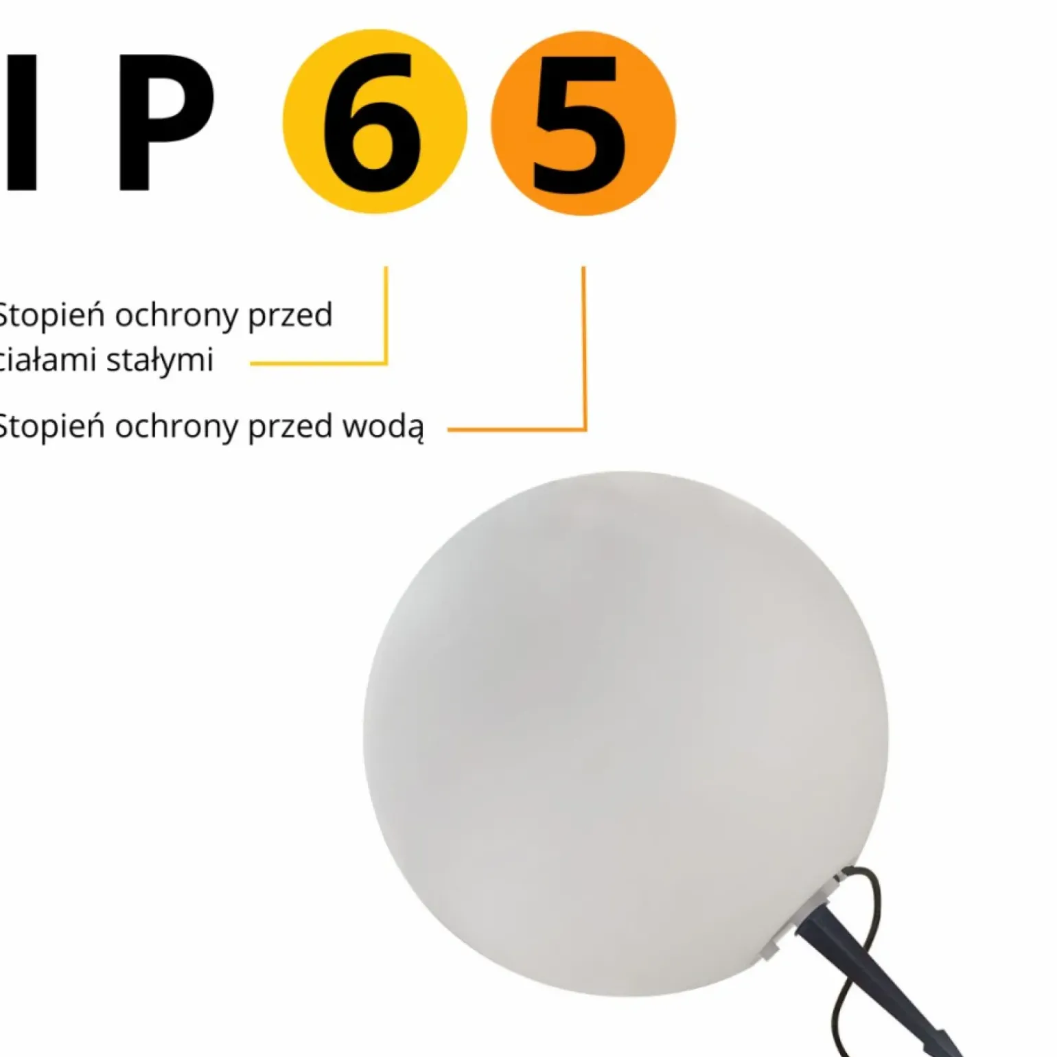 Sklep Kaja Lampa ogrodowa wbijana w ziemię kula LP-JH-1095-300 GAJA | Kaja
