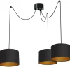 Sklep Kaja Lampa pająk z czarno-złotymi abażurami LX 4086 SPINDEL SHADE | Kaja