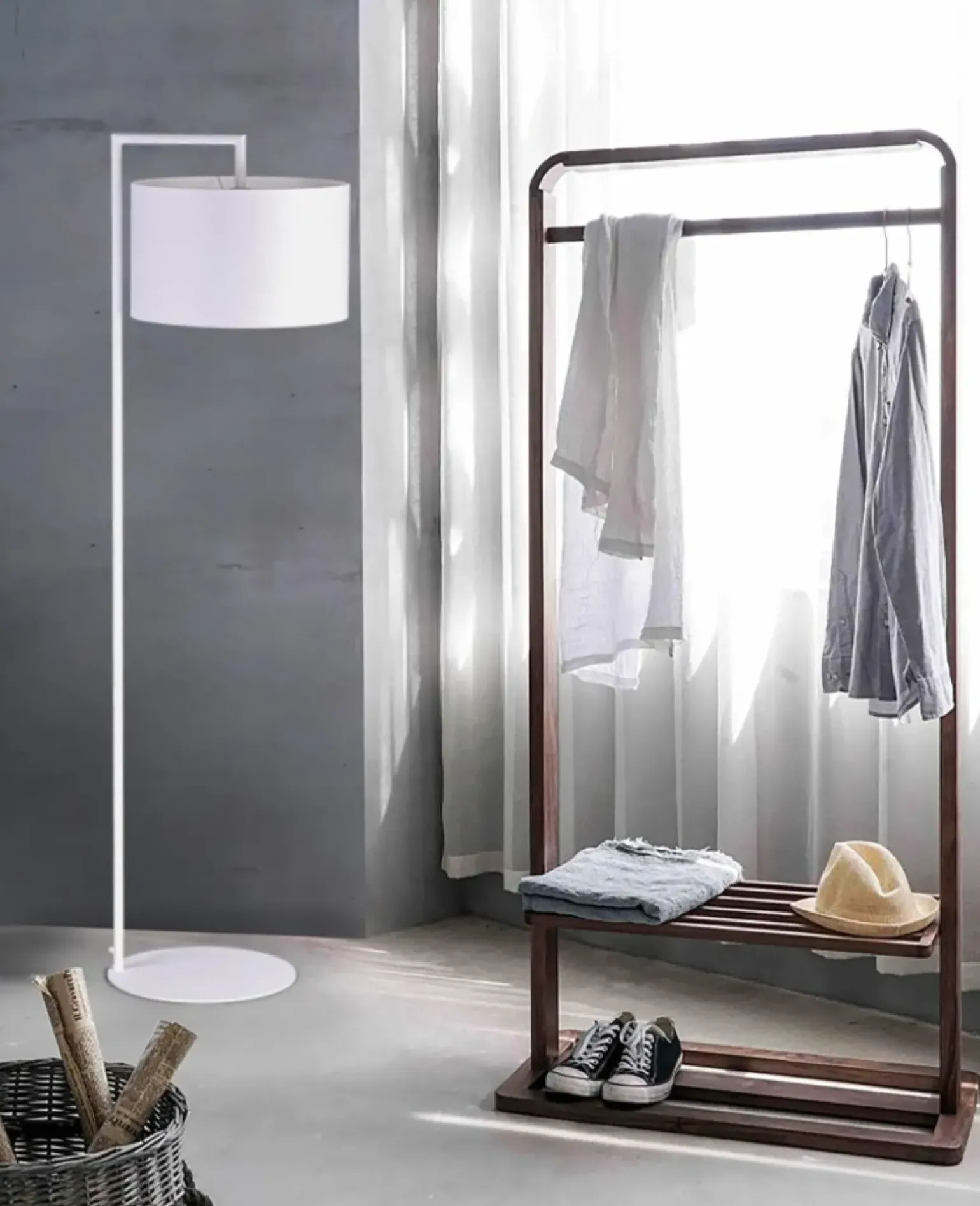 Sklep Kaja Lampa podłogowa do stylowego salonu K-4333 SIMONE WHITE | Kaja