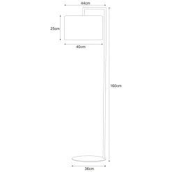 Sklep Kaja Lampa podłogowa do stylowego salonu K-4333 SIMONE WHITE | Kaja