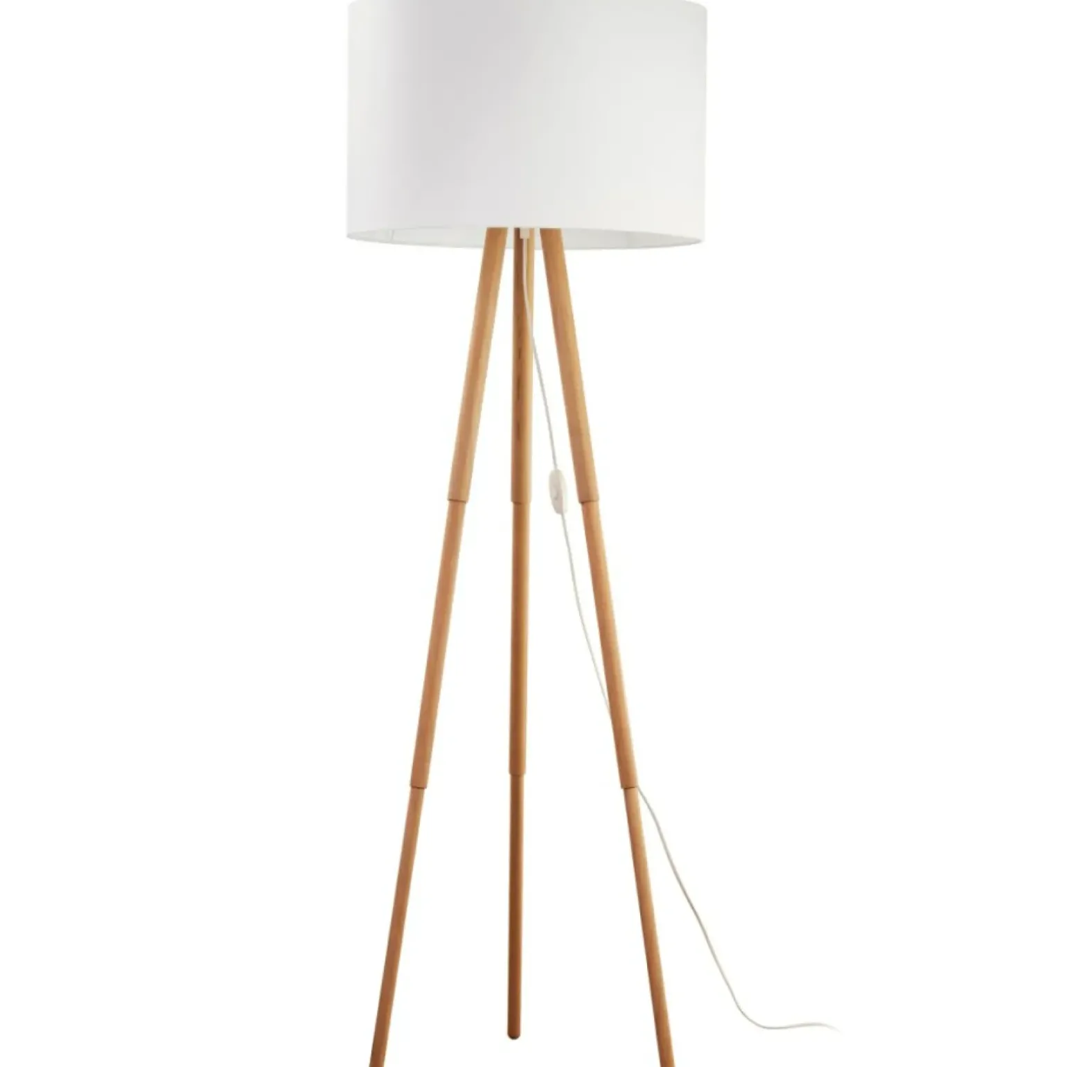Sklep Kaja Lampa podłogowa drewniany trójnóg TK 5287 TOKYO | Kaja Oświetlenie