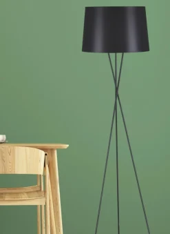 Sklep Kaja Lampa podłogowa prosty trójnóg K-4353 REMI BLACK | Kaja Oświetlenie