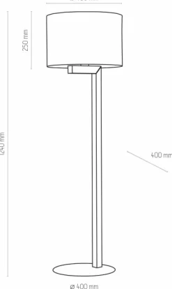 Sklep Kaja Lampa podłogowa TK 5197 z serii TROY WHITE | Kaja Oświetlenie