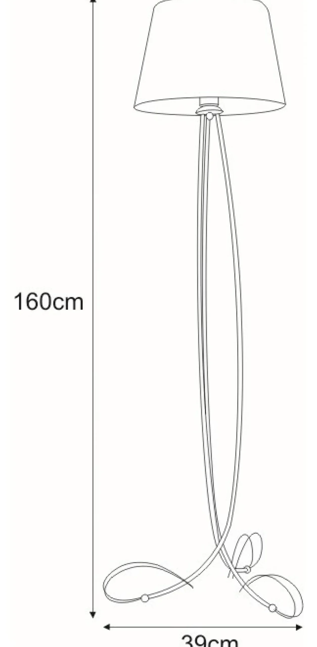 Sklep Kaja Lampa podłogowa trójnóg z abażurem K-4084 SOFIA | Kaja Oświetlenie