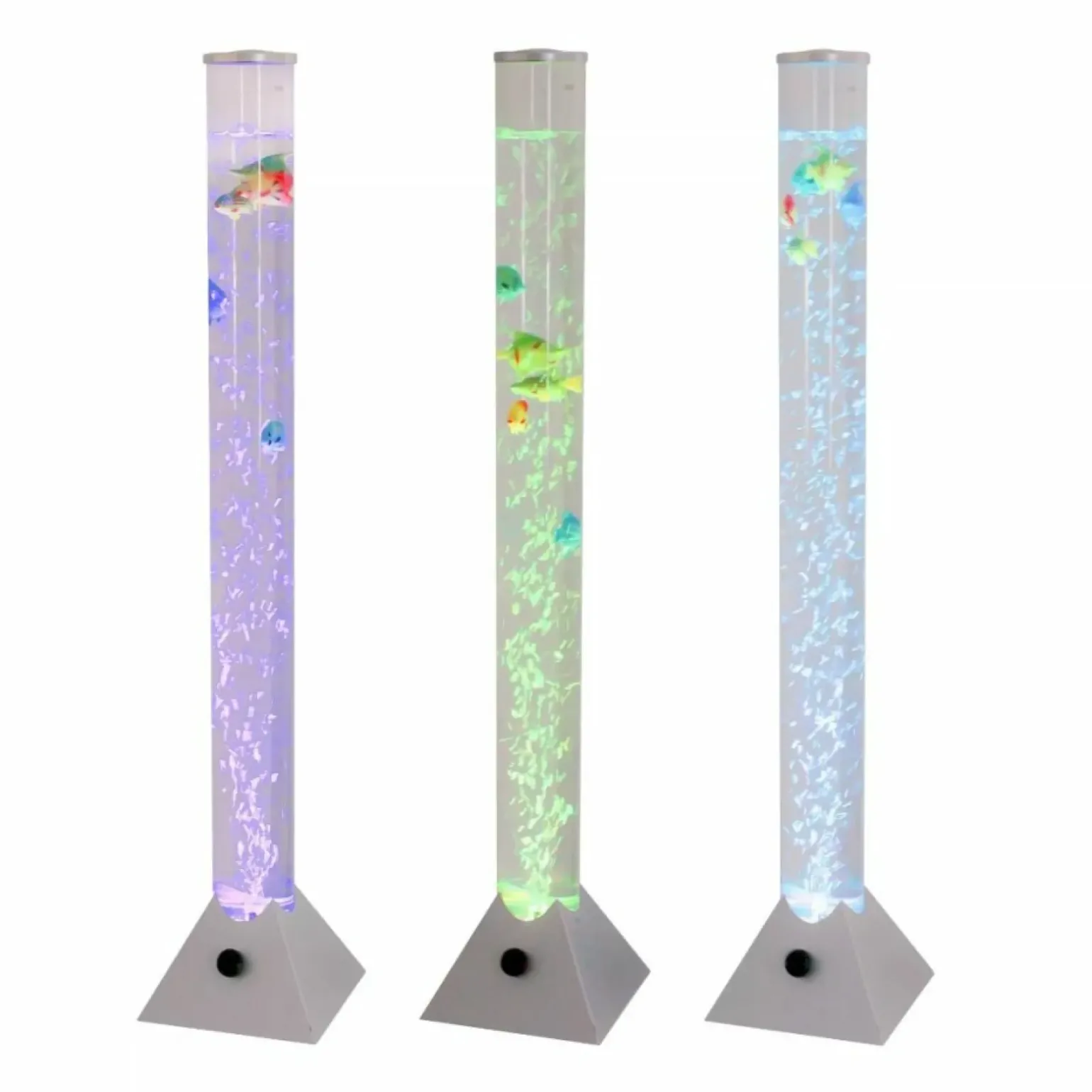 Sklep Kaja Lampa podłogowa w stylu retro, pływające rybki ZM 89244 AQUA | Kaja