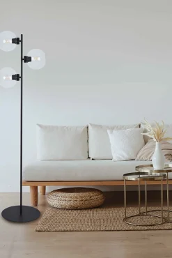 Sklep Kaja Lampa podłogowa z 3 okrągłymi kloszami K-4859 LAMBERT | Kaja
