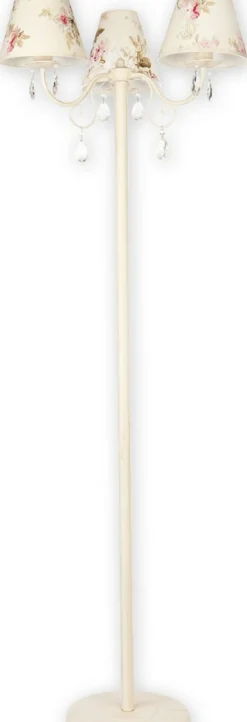 Sklep Kaja Lampa podłogowa z abażurami w kwiaty O1969 AB KW VELIO | Kaja