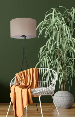 Sklep Kaja Lampa podłogowa z abażurem na trójnogu K-4379 | Kaja Oświetlenie