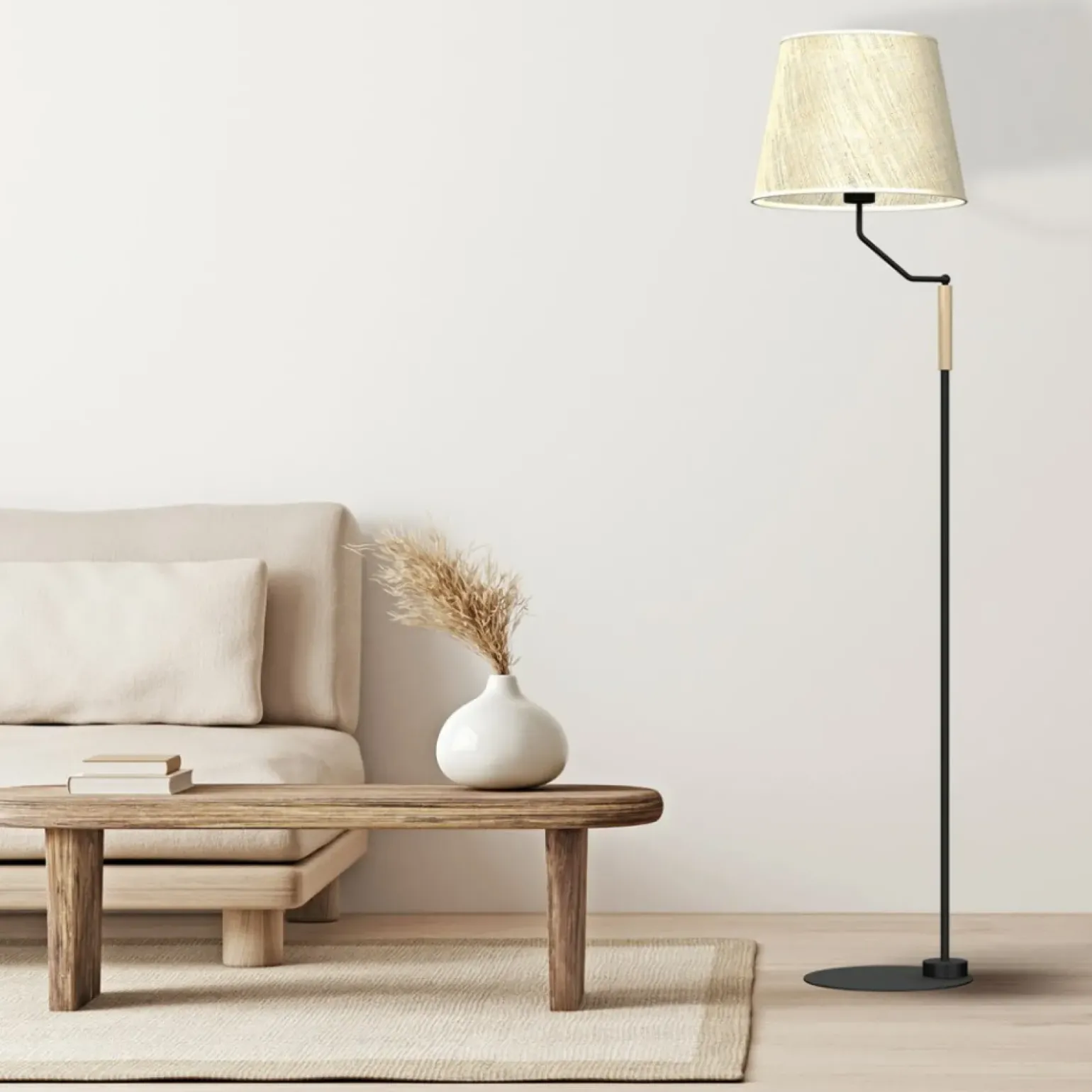 Sklep Kaja Lampa podłogowa z abażurem, dla czytelnika MLP7279 z serii ETNA | Kaja Oświetlen