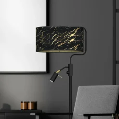 Sklep Kaja Lampa podłogowa z abażurem i doświetleniem MLP7300 z serii SENSO | Kaja Oświetle