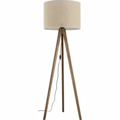 Sklep Kaja Lampa podłogowa z abażurem w stylu boho TK 16017 GRAND ORZECH | Kaja