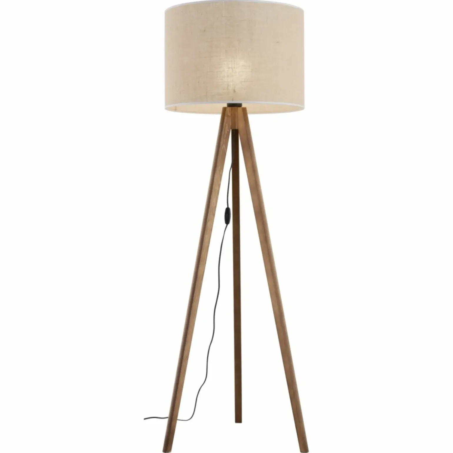 Sklep Kaja Lampa podłogowa z abażurem w stylu boho TK 16017 GRAND ORZECH | Kaja