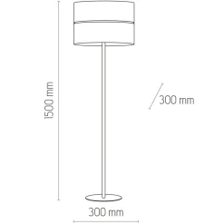 Sklep Kaja Lampa podłogowa z abażurem TK 5241 LINOBIANCO | Kaja Oświetlenie