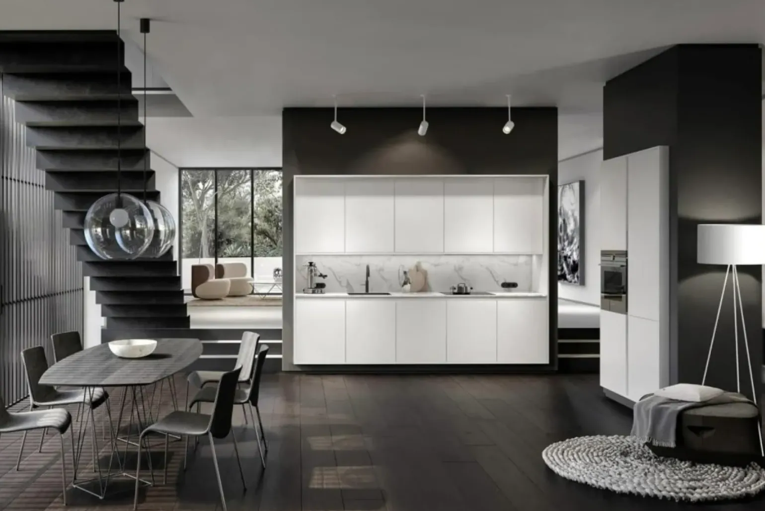 Sklep Kaja Lampa podłogowa z m abażurem 8191 | Kaja Oświetlenie