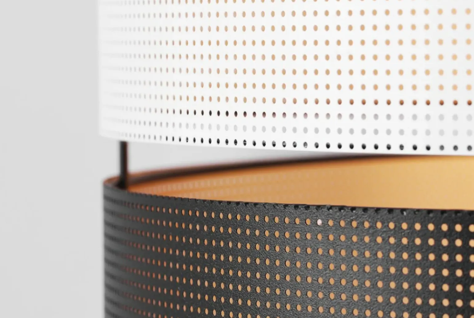 Sklep Kaja Lampa podłogowa z czarno-białym abażurem, do salonu K-5295 z serii VEGA