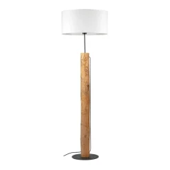 Sklep Kaja Lampa podłogowa z drewnem, styl rustykalny 87627904 PINO | Kaja