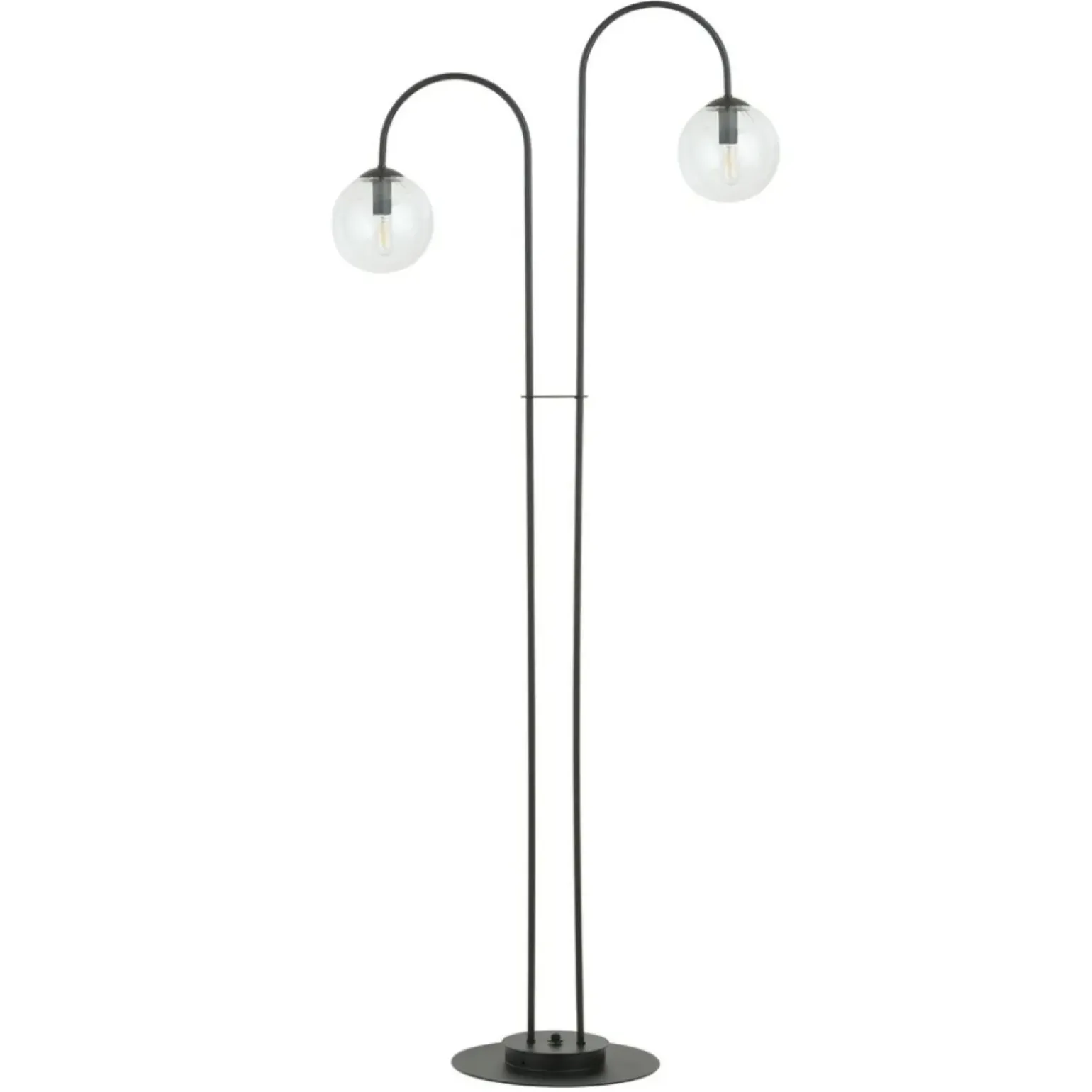 Sklep Kaja Lampa podłogowa z kloszami i czarnym stelażem 1286/LP2 z serii ARCHI