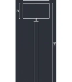 Sklep Kaja Lampa podłogowa z metalicznym abażurem 67601 NODO | Kaja Oświetlenie