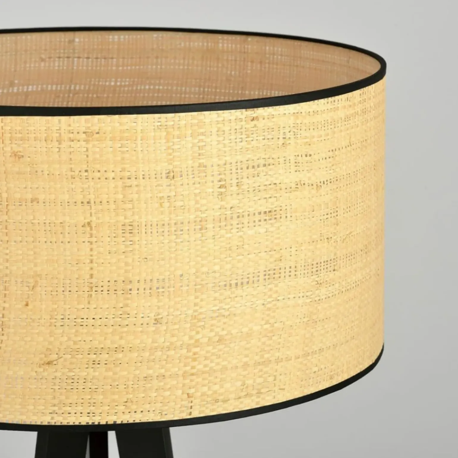 Sklep Kaja Lampa podłogowa z rattanowym abażurem 1149/LP1 ASTON | Kaja