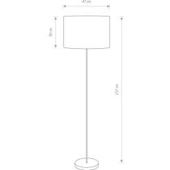 Sklep Kaja Lampa podłogowa z m abażurem do czytania 9300 | Kaja Oświetlenie