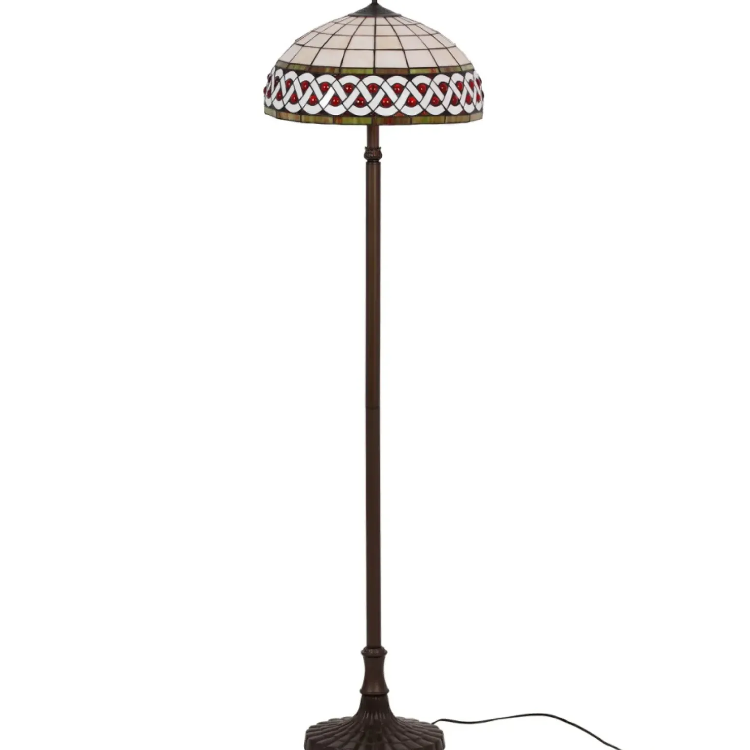 Sklep Kaja Lampa podłogowa z witrażowym kloszem K-F182208 TIFANY | Kaja