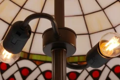 Sklep Kaja Lampa podłogowa z witrażowym kloszem K-F182208 TIFANY | Kaja