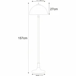 Sklep Kaja Lampa podłogowa z witrażowym kloszem K-F182208 TIFANY | Kaja
