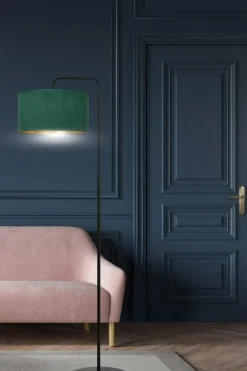 Sklep Kaja Lampa podłogowa z zielonym abażurem 1051/LP1 HILDE | Kaja Oświetlenie