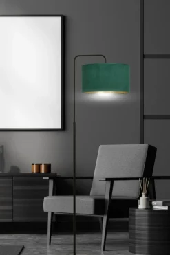 Sklep Kaja Lampa podłogowa z zielonym abażurem 1051/LP1 HILDE | Kaja Oświetlenie