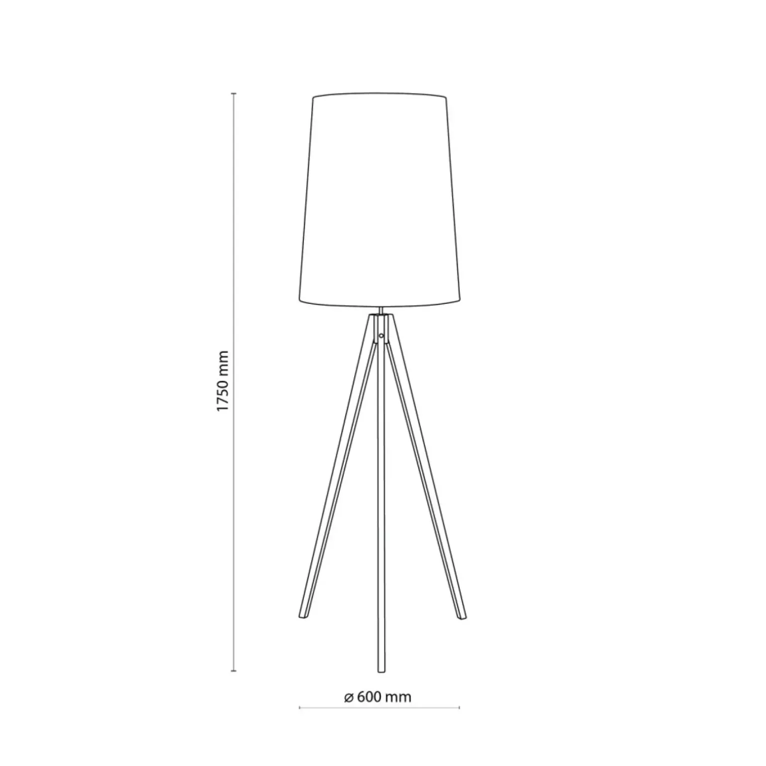 Sklep Kaja Lampa podłogowa ze smukłym abażurem, do salonu TK 5598 z serii WALZ