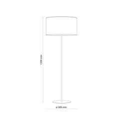 Sklep Kaja Lampa podłogowa ze słomkowym abażurem TK 5161 z serii LIBERIA | Kaja