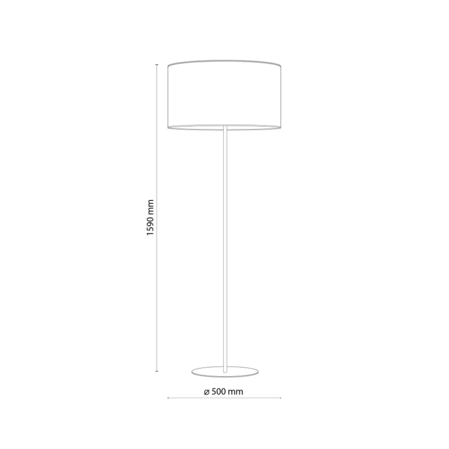 Sklep Kaja Lampa podłogowa ze słomkowym abażurem TK 5161 z serii LIBERIA | Kaja