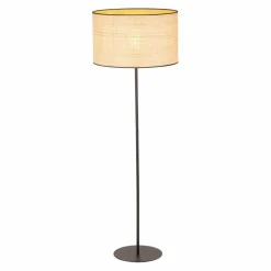 Sklep Kaja Lampa podłogowa ze słomkowym abażurem TK 5161 z serii LIBERIA | Kaja