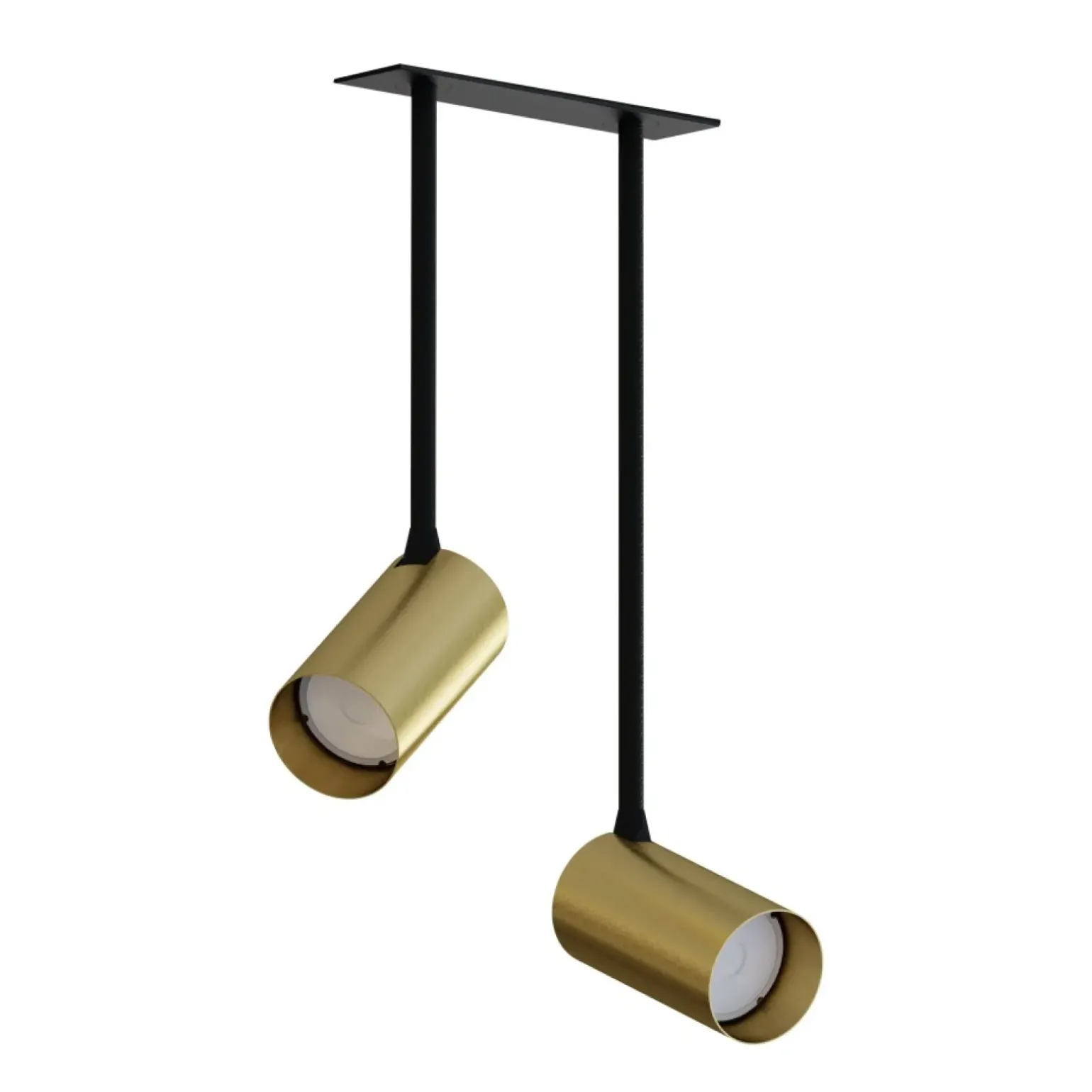 Sklep Kaja Lampa podtynkowa z dwoma złotymi reflektorami 7743 | Kaja Oświetlenie