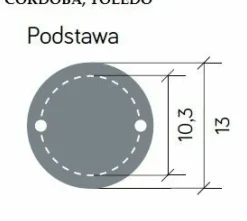 Sklep Kaja Lampa stojąca, do mocowania na fundamencie K 4011/1/TD z serii CORDOBA | Kaja Oś
