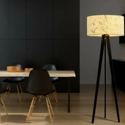 Sklep Kaja Lampa stojąca, klasyczny trójnóg z abażurem 1150/LP3 ASTON | Kaja