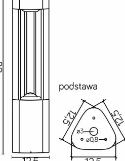 Sklep Kaja Lampa stojąca na żarówkę GX53, ogrodowa GL 11205 z serii FAN | Kaja Oświetlenie