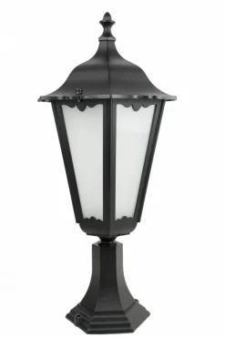 Sklep Kaja Lampa stojąca, niska, czarna z szybkami K 4011/1/BD z serii RETRO MAXI | Kaja Oś