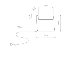 Sklep Kaja Lampa stojąca ogrodowa, ochrona IP 65, 9713 | Kaja Oświetlenie