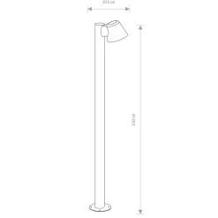 Sklep Kaja Lampa stojąca ogrodowa, trzonek GU10, IP44 9557 | Kaja Oświetlenie