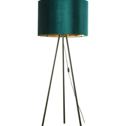 Sklep Kaja Lampa stojąca z abażurem butelkowa zieleń TK 5539 TERCINO | Kaja