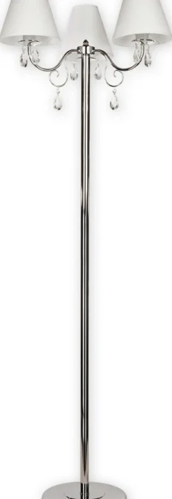 Sklep Kaja Lampa stojąca z kryształkami O1969 CH BIA VELIO | Kaja Oświetlenie