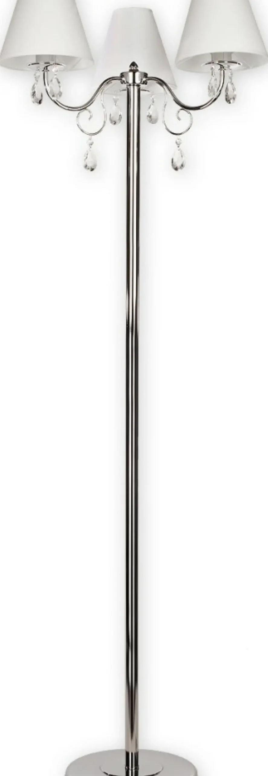 Sklep Kaja Lampa stojąca z kryształkami O1969 CH BIA VELIO | Kaja Oświetlenie