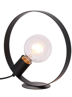 Sklep Kaja Lampa stołowa czarna okrągła E27 LEDEA 50501202 NEXO | Kaja