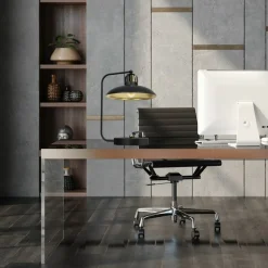 Sklep Kaja Lampa stołowa do biura, kolor czarno-złoty MLP8908 z serii FELIX | Kaja Oświetle