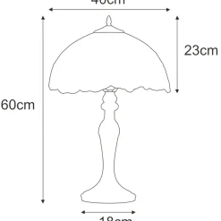Sklep Kaja Lampa stołowa, do rustykalnych wnętrz K-G161386 z serii BUTTERFLY