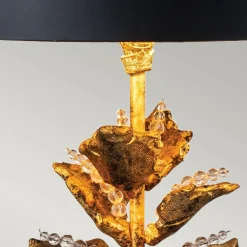 Sklep Kaja Lampa stołowa, kwiat, antyczne złoto FB-CAMILIA-TL z serii CAMILIA