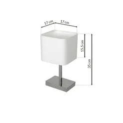 Sklep Kaja Lampa stołowa na chromowanej podstawie ML6363 z serii NAPOLI | Kaja Oświetlenie