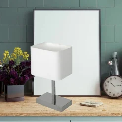 Sklep Kaja Lampa stołowa na chromowanej podstawie ML6363 z serii NAPOLI | Kaja Oświetlenie