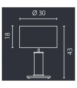Sklep Kaja Lampa stołowa na czerwonej podstawie 67599 NODO | Kaja Oświetlenie